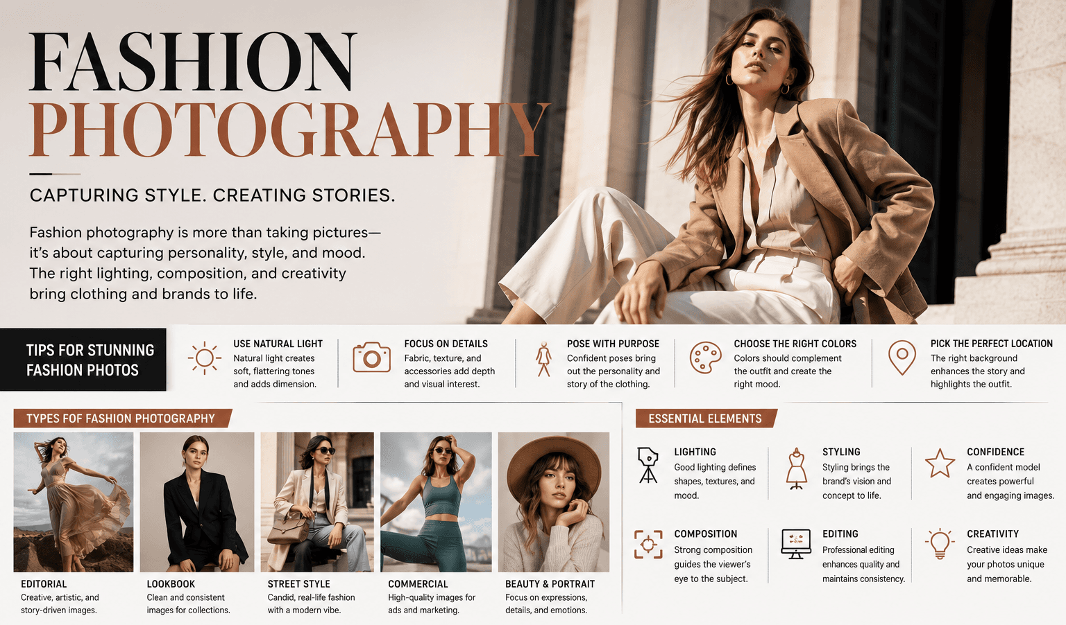 Fashion Photography: The Complete Guide to Creating Stunning Images for Clothing Brands